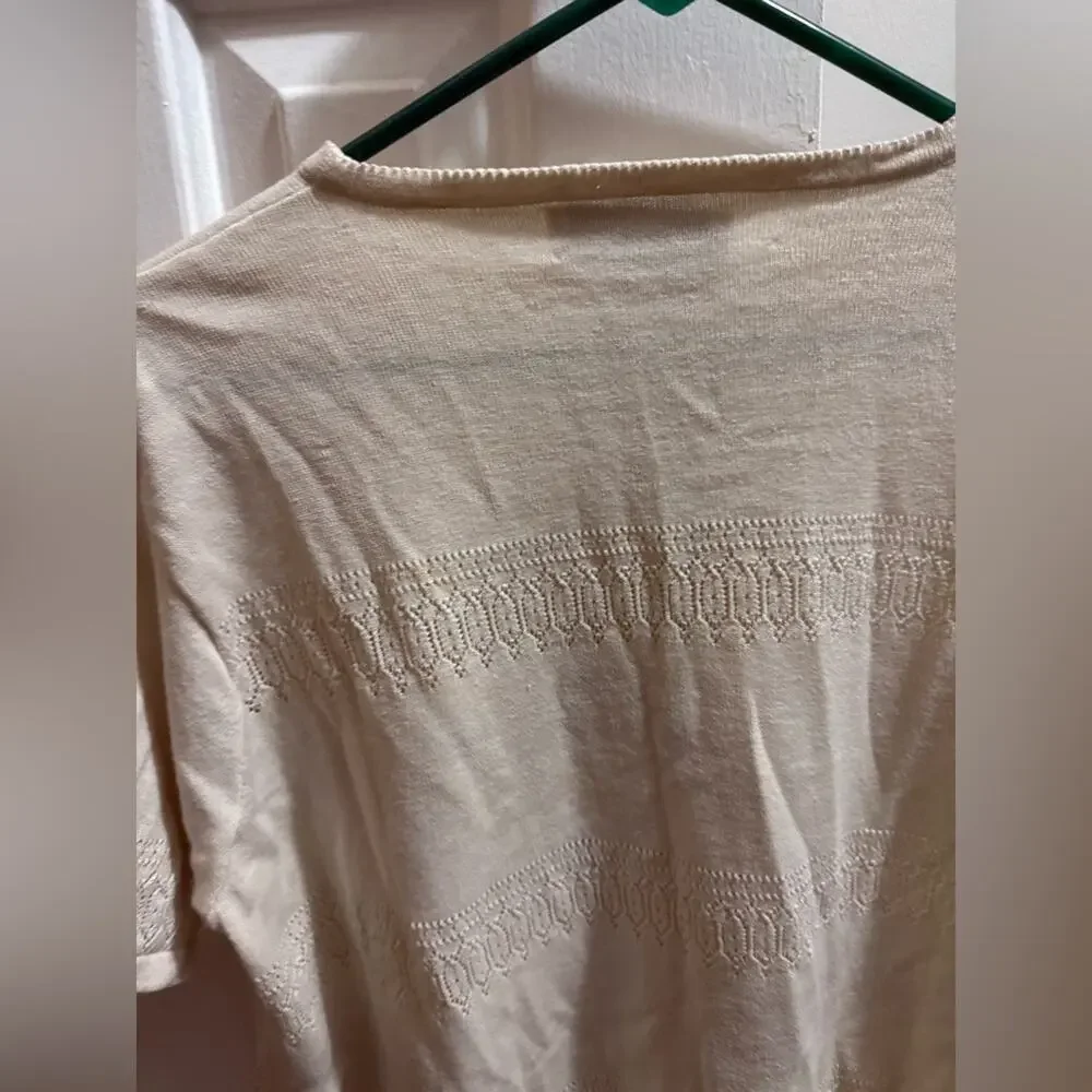 90s knit embroidery tee granny core - Picture 5 of 8